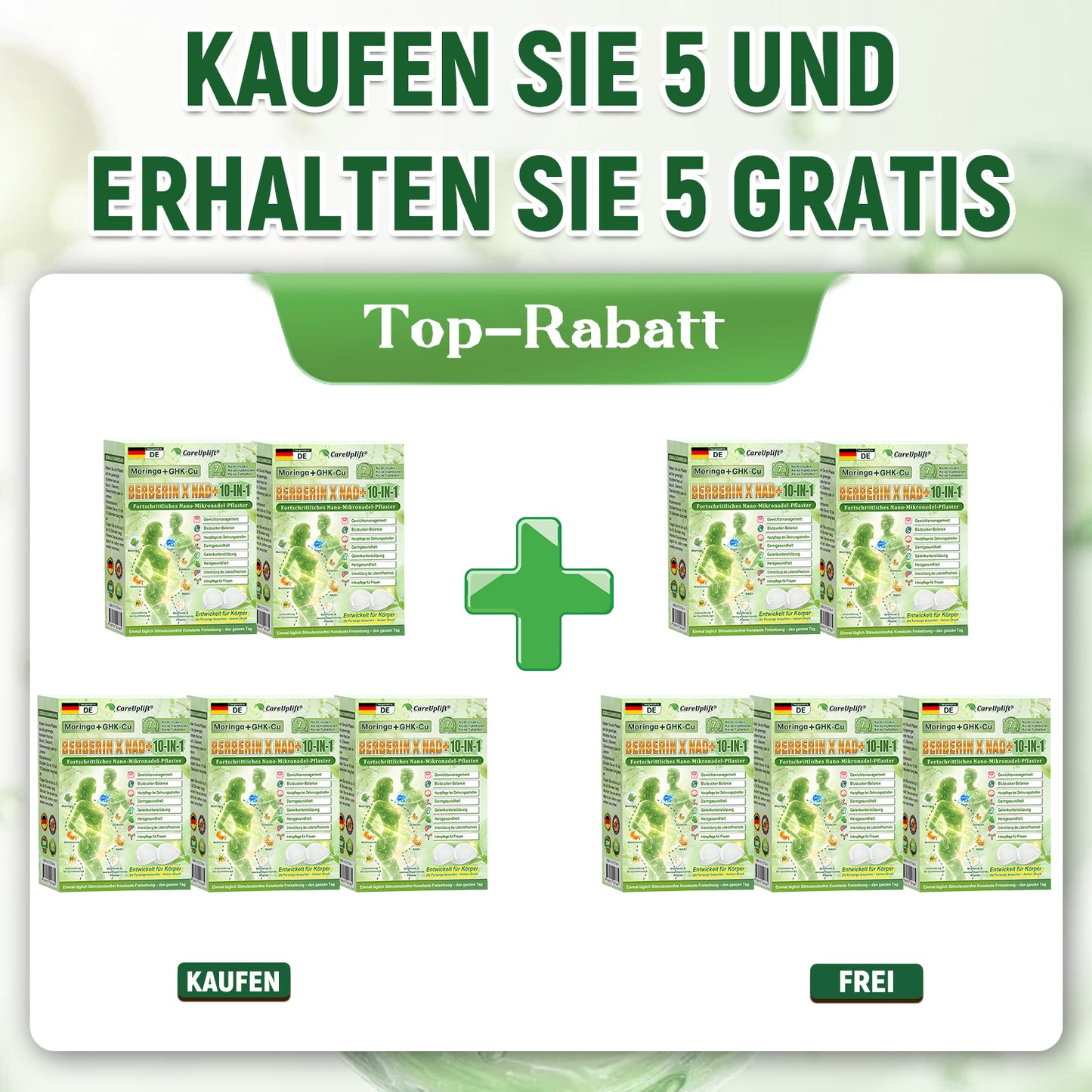 🍀 Glückwunsch! Sie haben ein exklusives CareUplift®-Angebot freigeschaltet! 🎁 Heute erhalten Sie zusätzlich 30 % Rabatt. Klicken Sie unten und sichern Sie sich das Angebot, bevor es abläuft! ✨